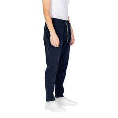 Gianni Lupo Blue Cotton Pant -   -  Gianni Lupo.