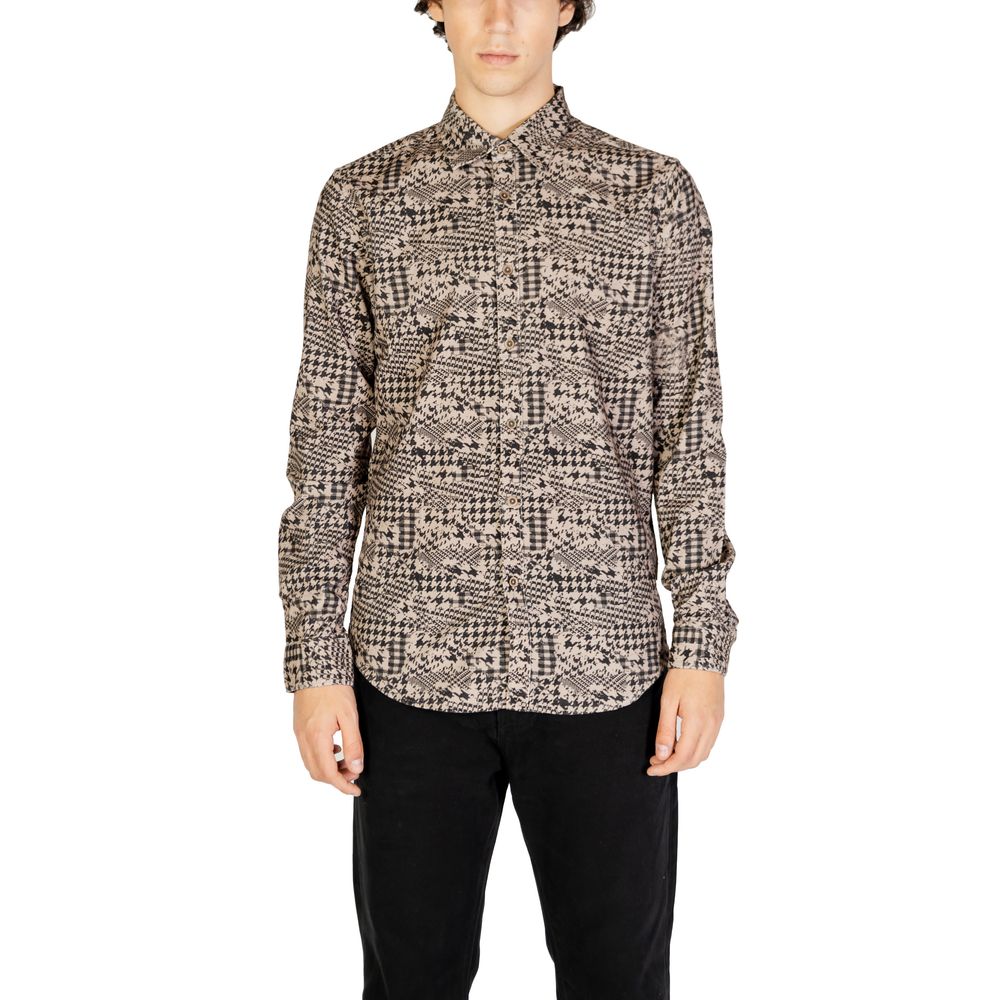 Gianni Lupo Gray Cotton Shirt -   -  Gianni Lupo.