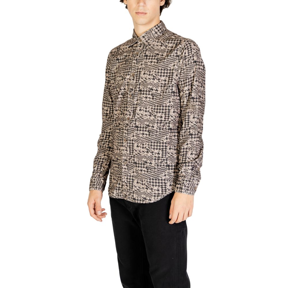 Gianni Lupo Gray Cotton Shirt -   -  Gianni Lupo.