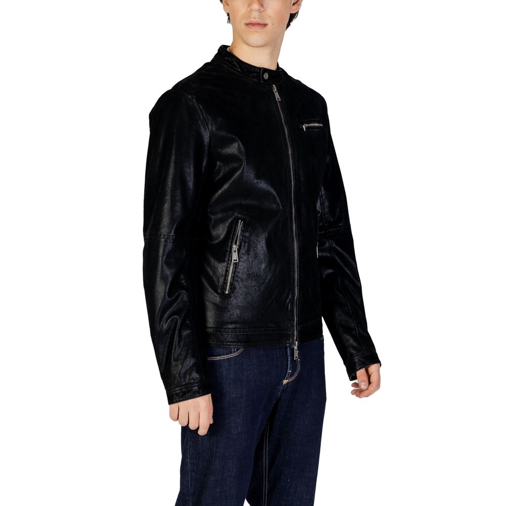 Gianni Lupo Black Cotton Jackets & Coat -   -  Gianni Lupo.