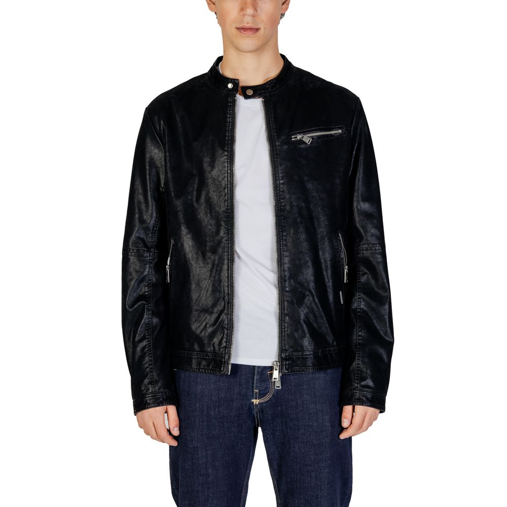 Gianni Lupo Black Cotton Jackets & Coat -   -  Gianni Lupo.