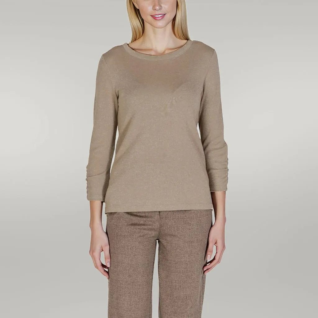 Street One Beige Polyester Long Sleeve -   -  Street One.