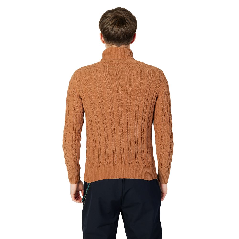 Gianni Lupo Brown Synthetic Turtleneck -   -  Gianni Lupo.