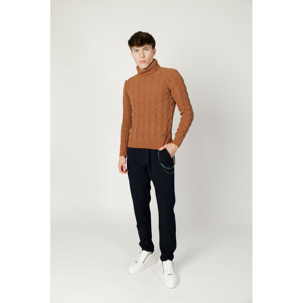 Gianni Lupo Brown Synthetic Turtleneck -   -  Gianni Lupo.