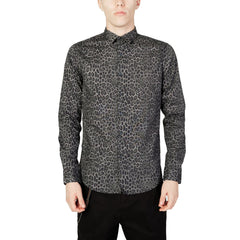 Gianni Lupo Gray Cotton Shirt -   -  Gianni Lupo.