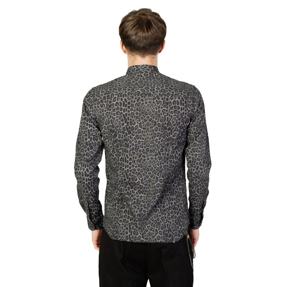 Gianni Lupo Gray Cotton Shirt -   -  Gianni Lupo.