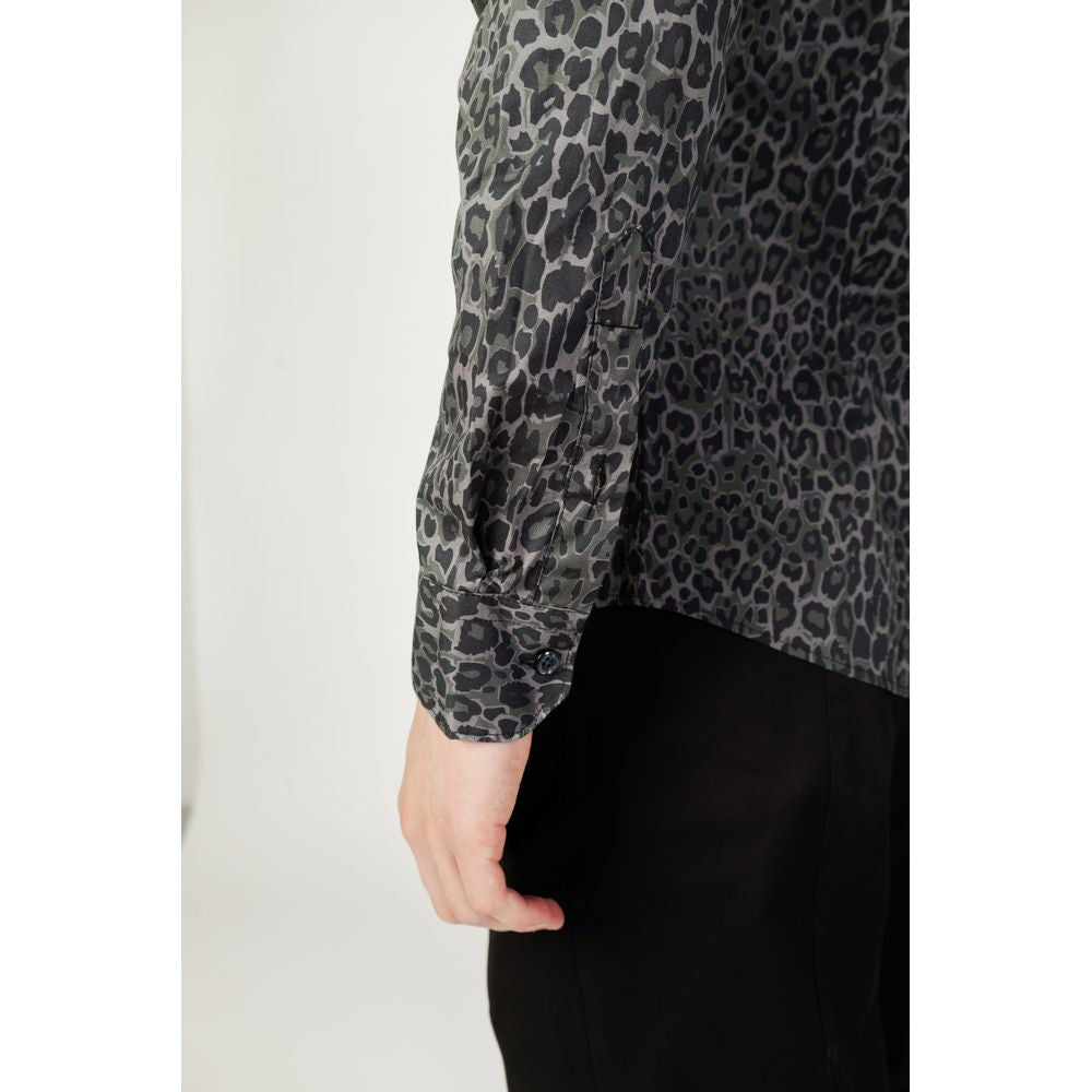 Gianni Lupo Gray Cotton Shirt -   -  Gianni Lupo.