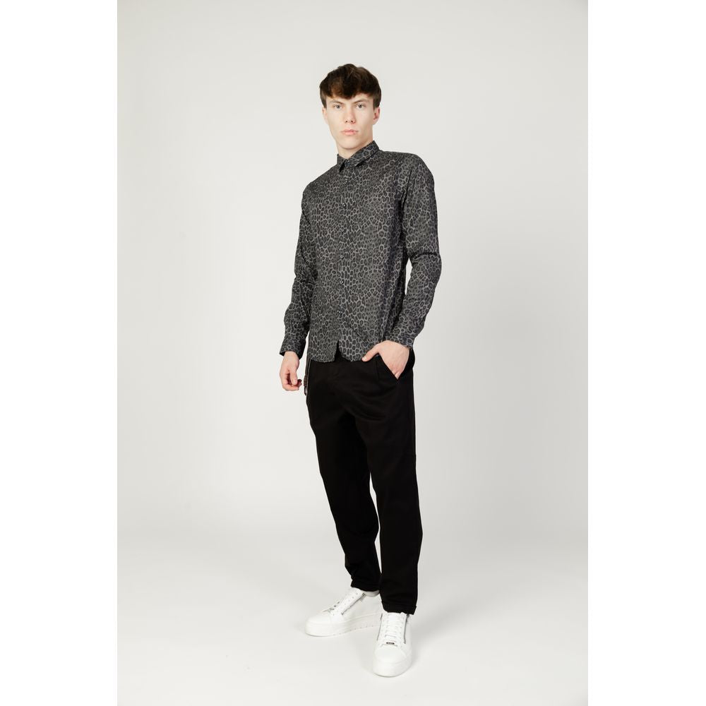 Gianni Lupo Gray Cotton Shirt -   -  Gianni Lupo.