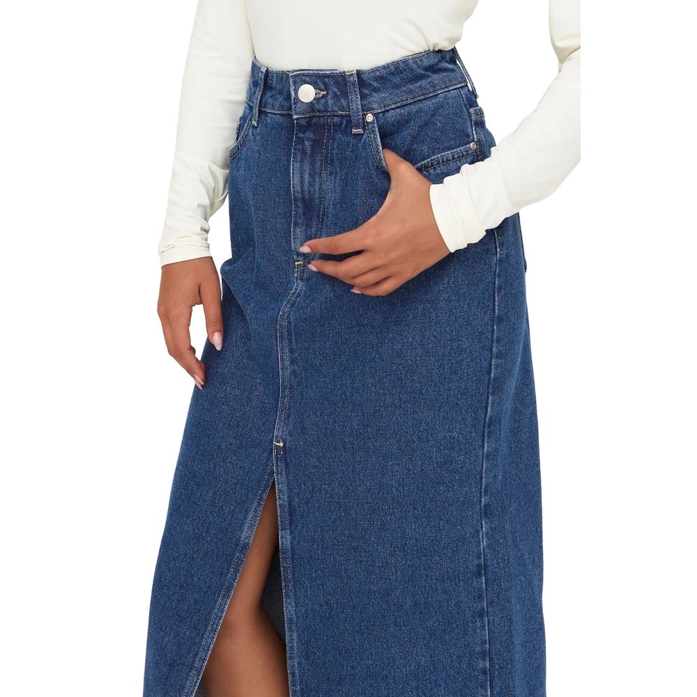 Only Blue Cotton Long -   -  Only.