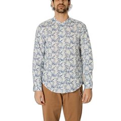 Gianni Lupo Blue Linen Shirt -   -  Gianni Lupo.