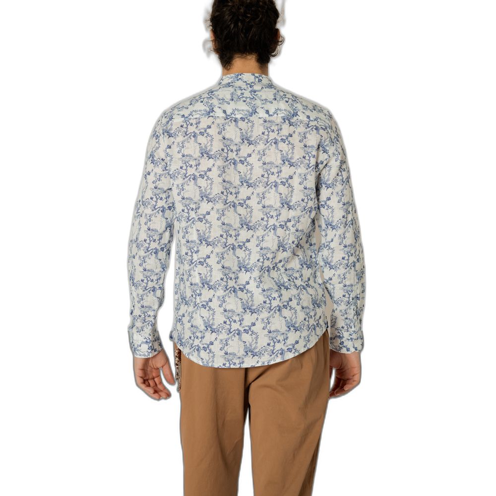 Gianni Lupo Blue Linen Shirt -   -  Gianni Lupo.
