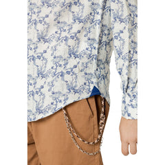 Gianni Lupo Blue Linen Shirt -   -  Gianni Lupo.
