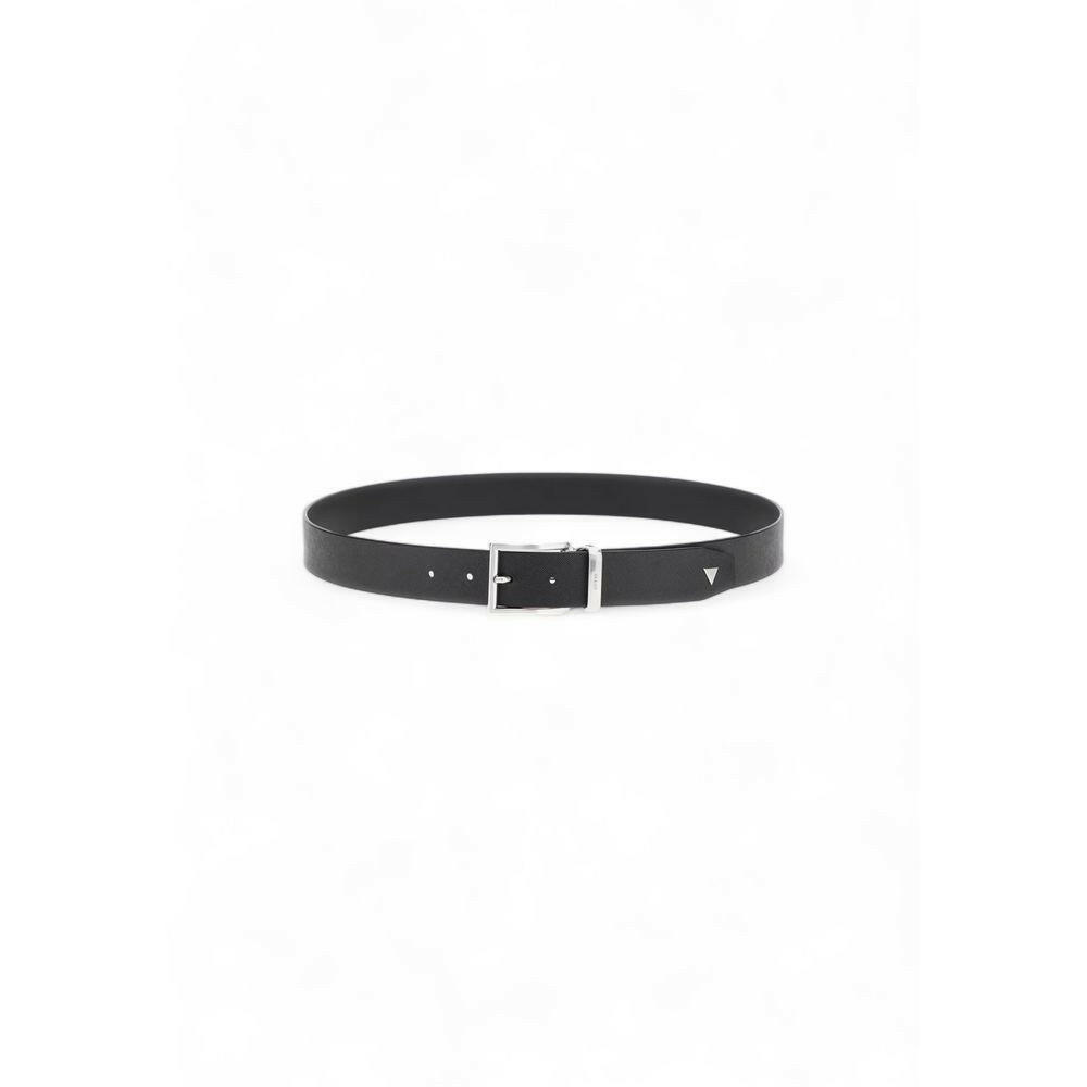 Guess Black Leather Belt -   -  Guess.