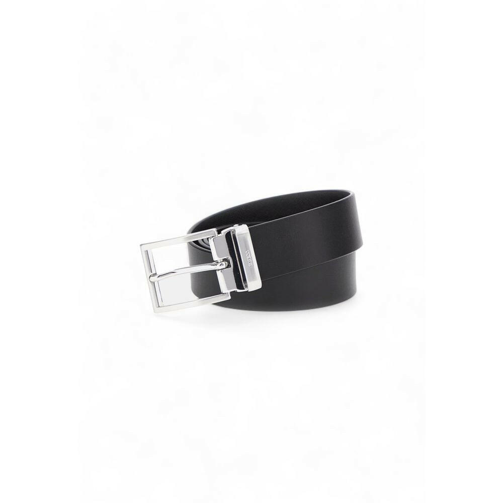 Guess Black Leather Belt -   -  Guess.