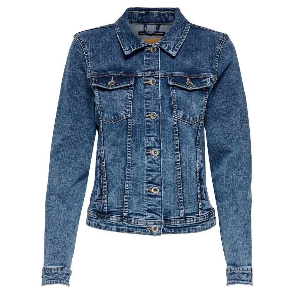 Only Blue Cotton Jackets & Coat -   -  Only.
