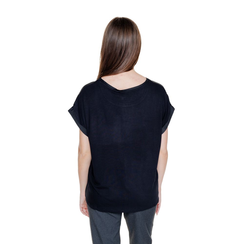 Vila Clothes Black Cotton T-Shirt -   -  Vila Clothes.