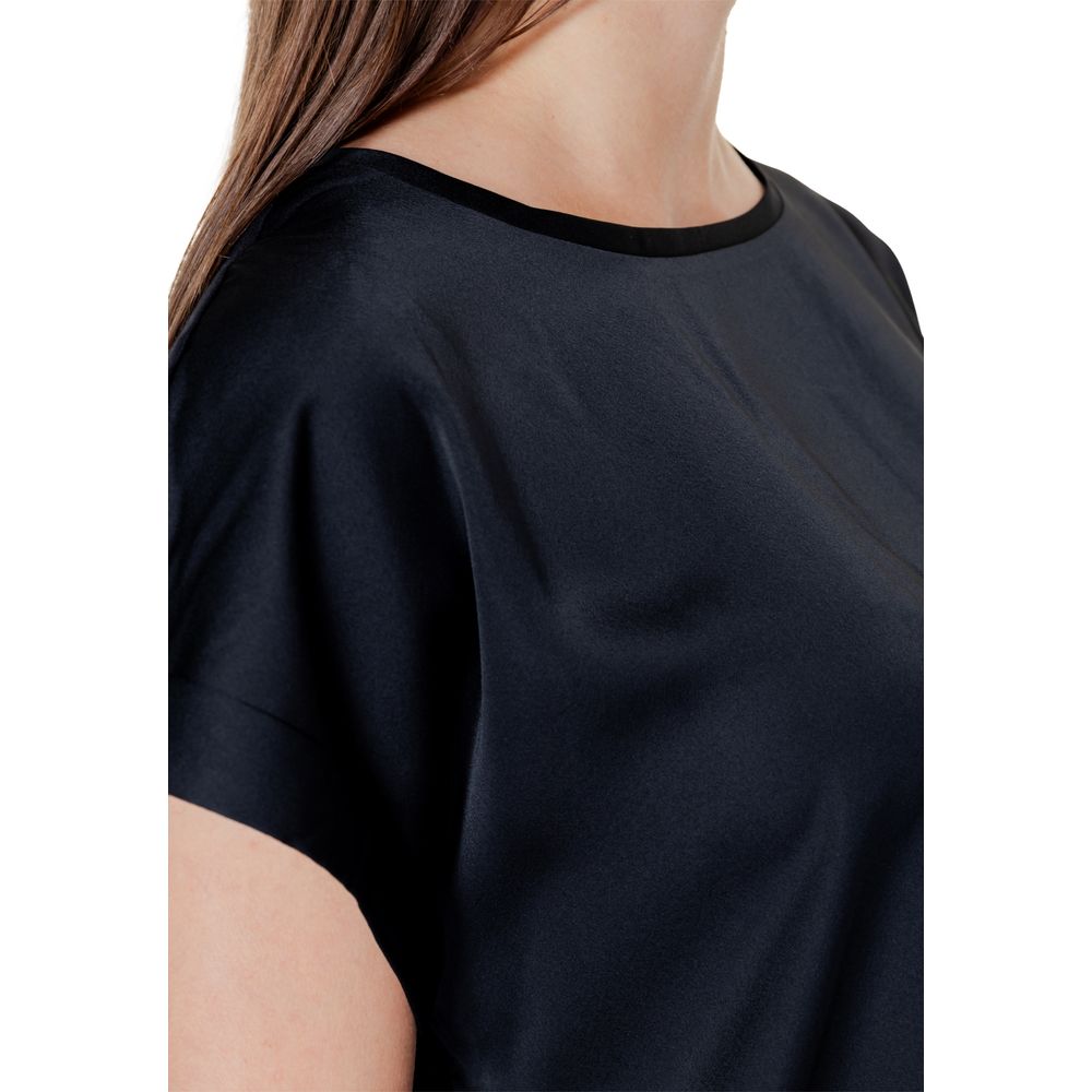Vila Clothes Black Cotton T-Shirt -   -  Vila Clothes.