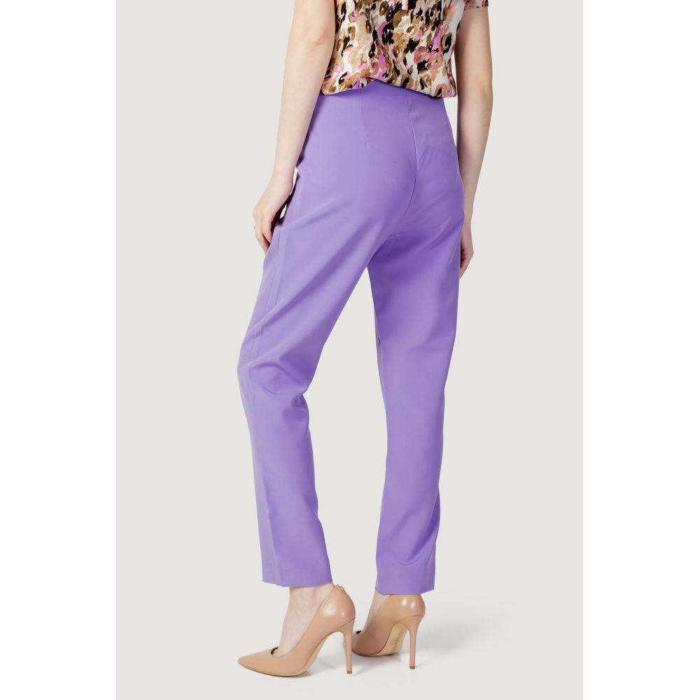 Only Purple Polyester Pant -   -  Only.