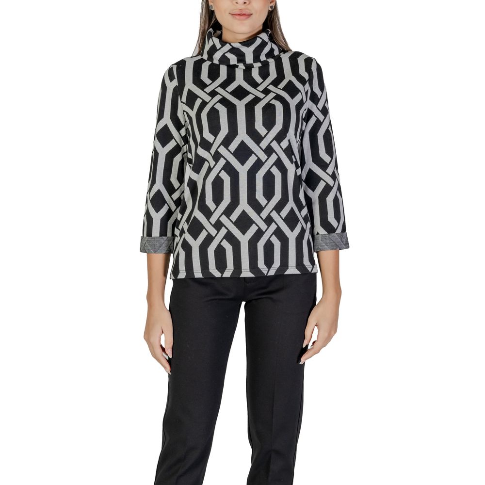 Street One Black Polyester Sweater -   -  Street One.