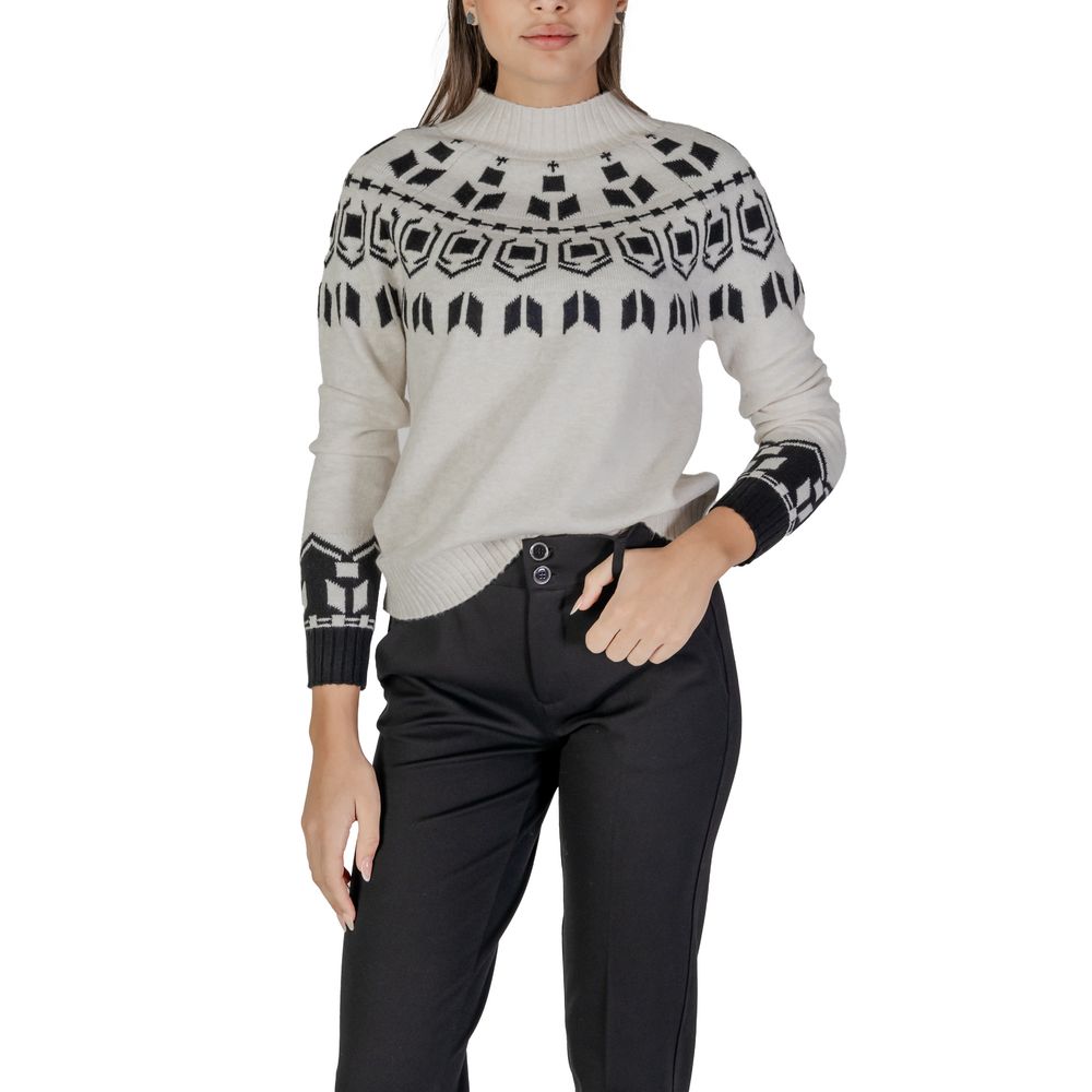 Street One Cream Cotton Sweater -   -  Street One.
