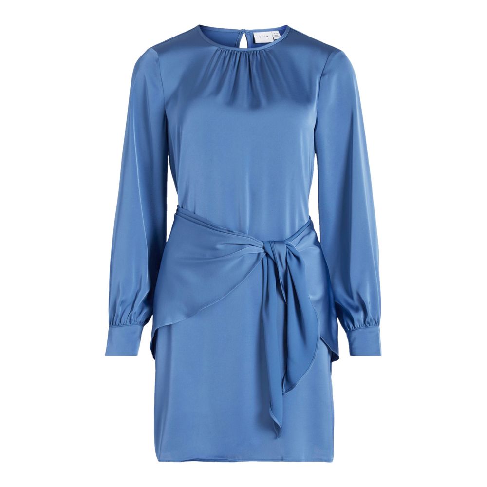 Vila Clothes Blue Recycled Polyester Short -   -  Vila Clothes.