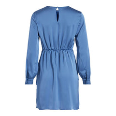 Vila Clothes Blue Recycled Polyester Short -   -  Vila Clothes.