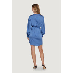 Vila Clothes Blue Recycled Polyester Short -   -  Vila Clothes.
