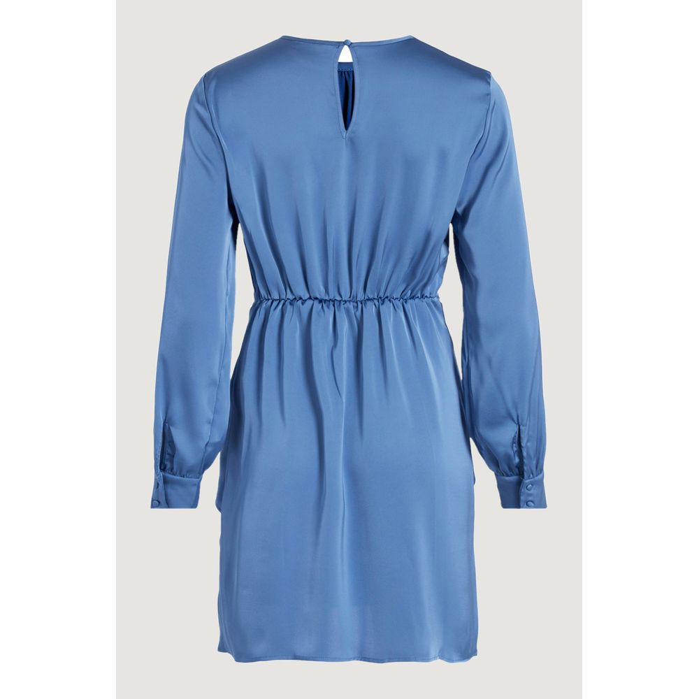 Vila Clothes Blue Recycled Polyester Short -   -  Vila Clothes.
