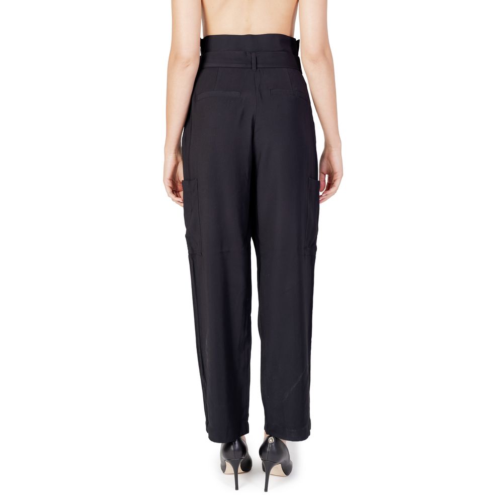 Vila Clothes Black Viscose Pant -   -  Vila Clothes.