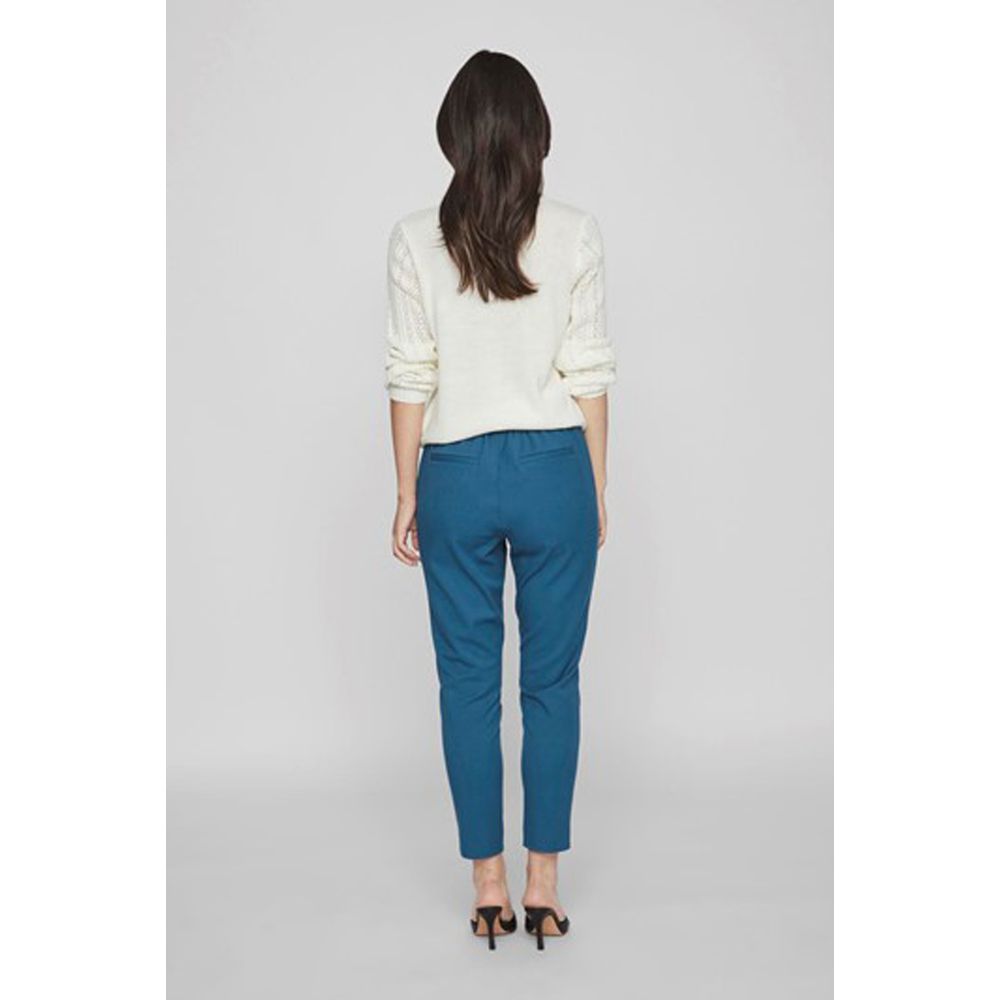 Vila Clothes Blue Polyester Pant -   -  Vila Clothes.