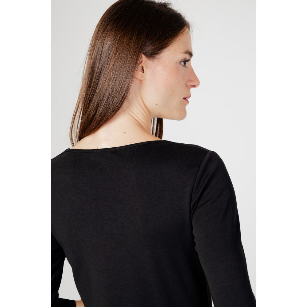 Street One Black Cotton Long Sleeve -   -  Street One.