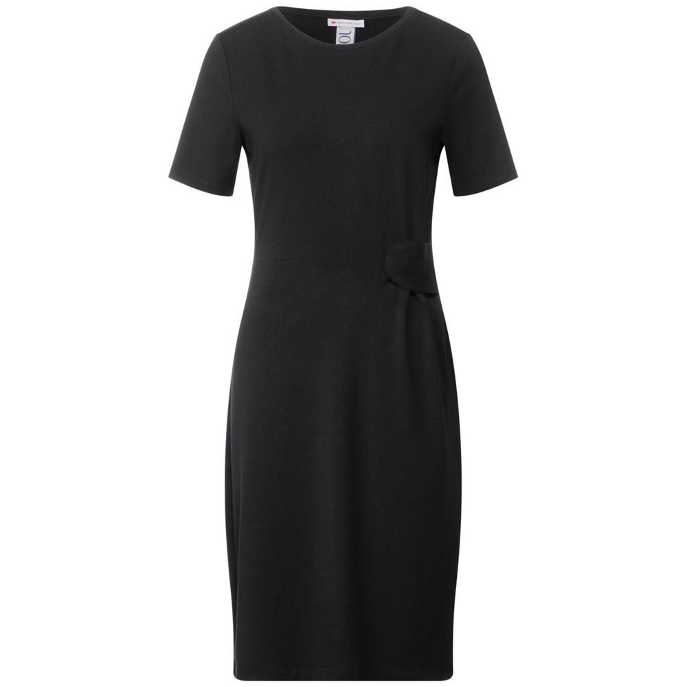 Street One Black Cotton Midi -   -  Street One.