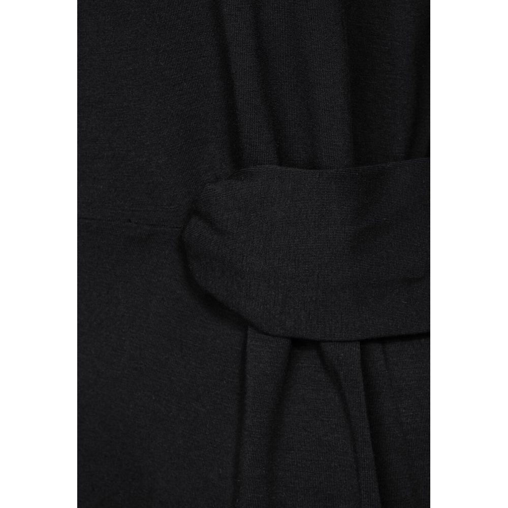 Street One Black Cotton Midi -   -  Street One.