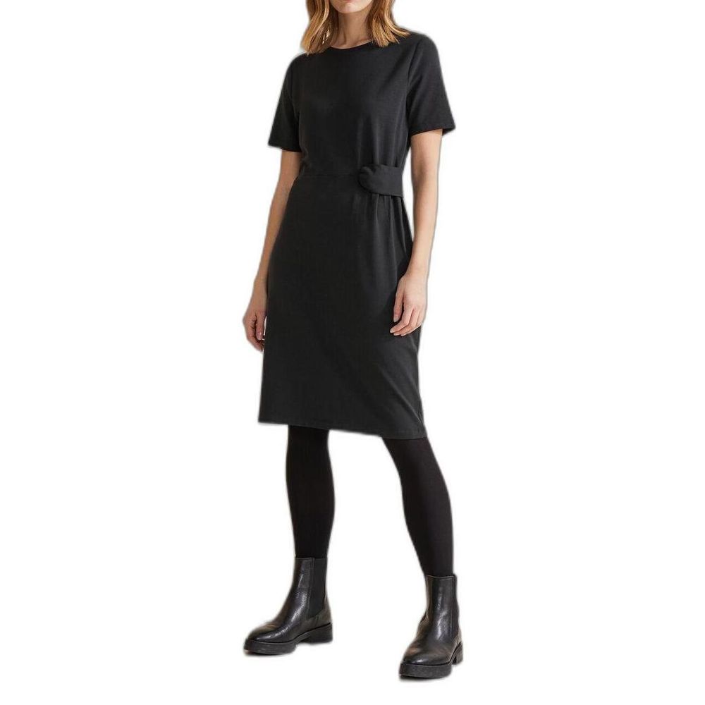 Street One Black Cotton Midi -   -  Street One.