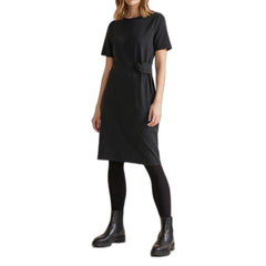 Street One Black Cotton Midi -   -  Street One.