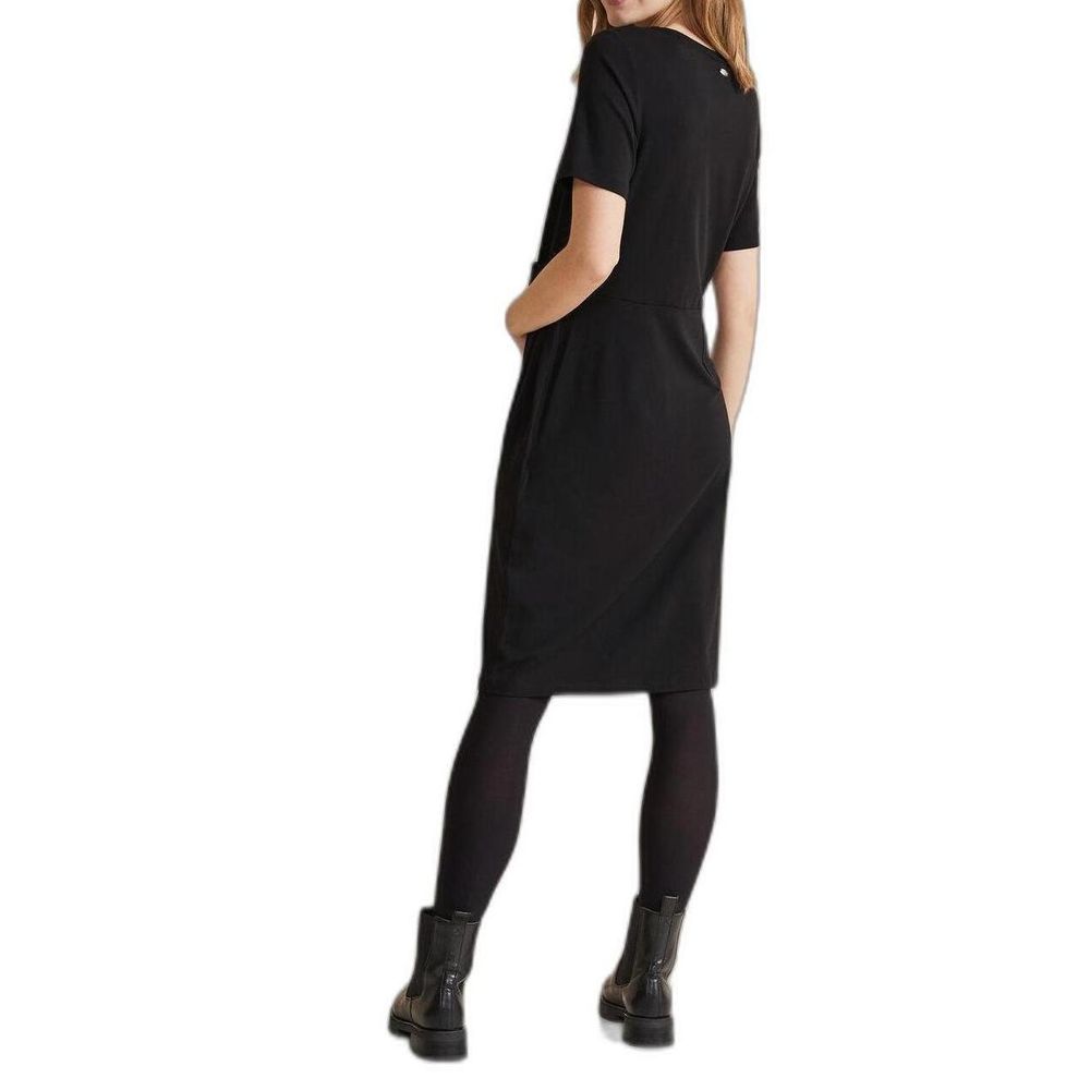 Street One Black Cotton Midi -   -  Street One.