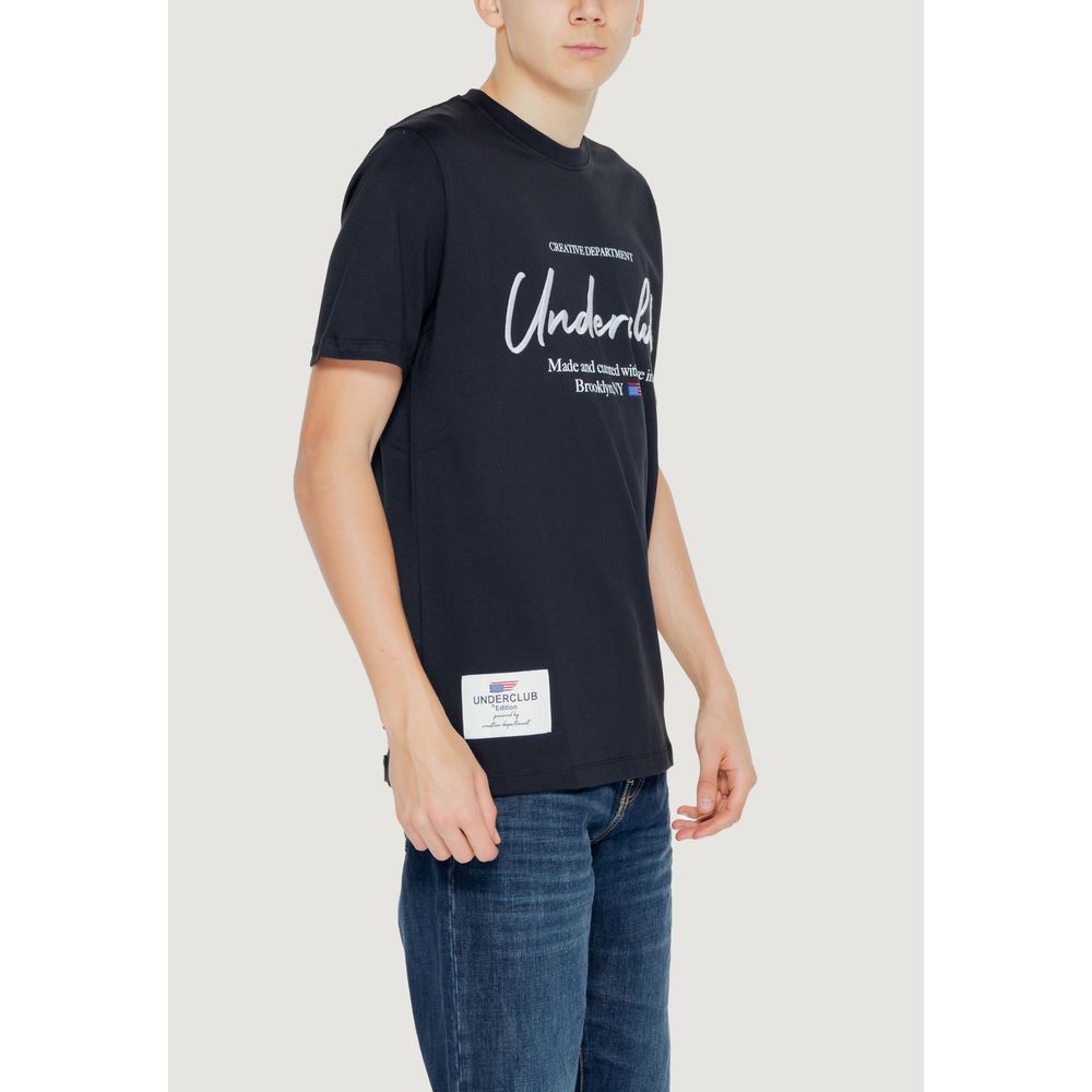 Underclub Black Cotton T-Shirt -   -  Underclub.