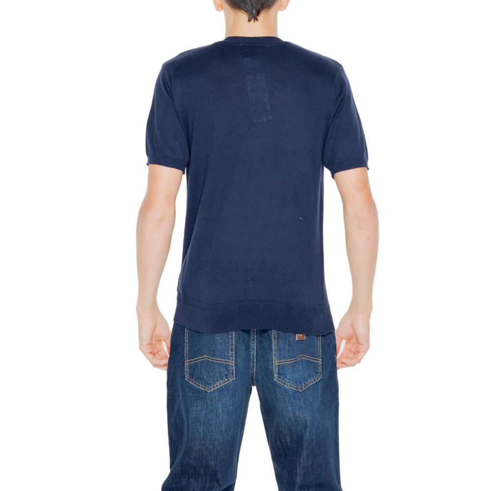 Hamaki-Ho Blue Cotton Sweater -   -  Hamaki-Ho.