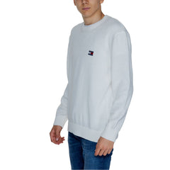 Tommy Hilfiger Jeans White Cotton Sweater -   -  Tommy Hilfiger Jeans.