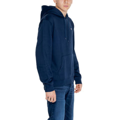 Tommy Hilfiger Jeans Blue Recycled Cotton Hoody -   -  Tommy Hilfiger Jeans.