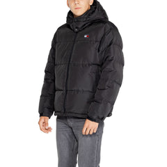Tommy Hilfiger Jeans Black Recycled Polyester Jacket -   -  Tommy Hilfiger Jeans.