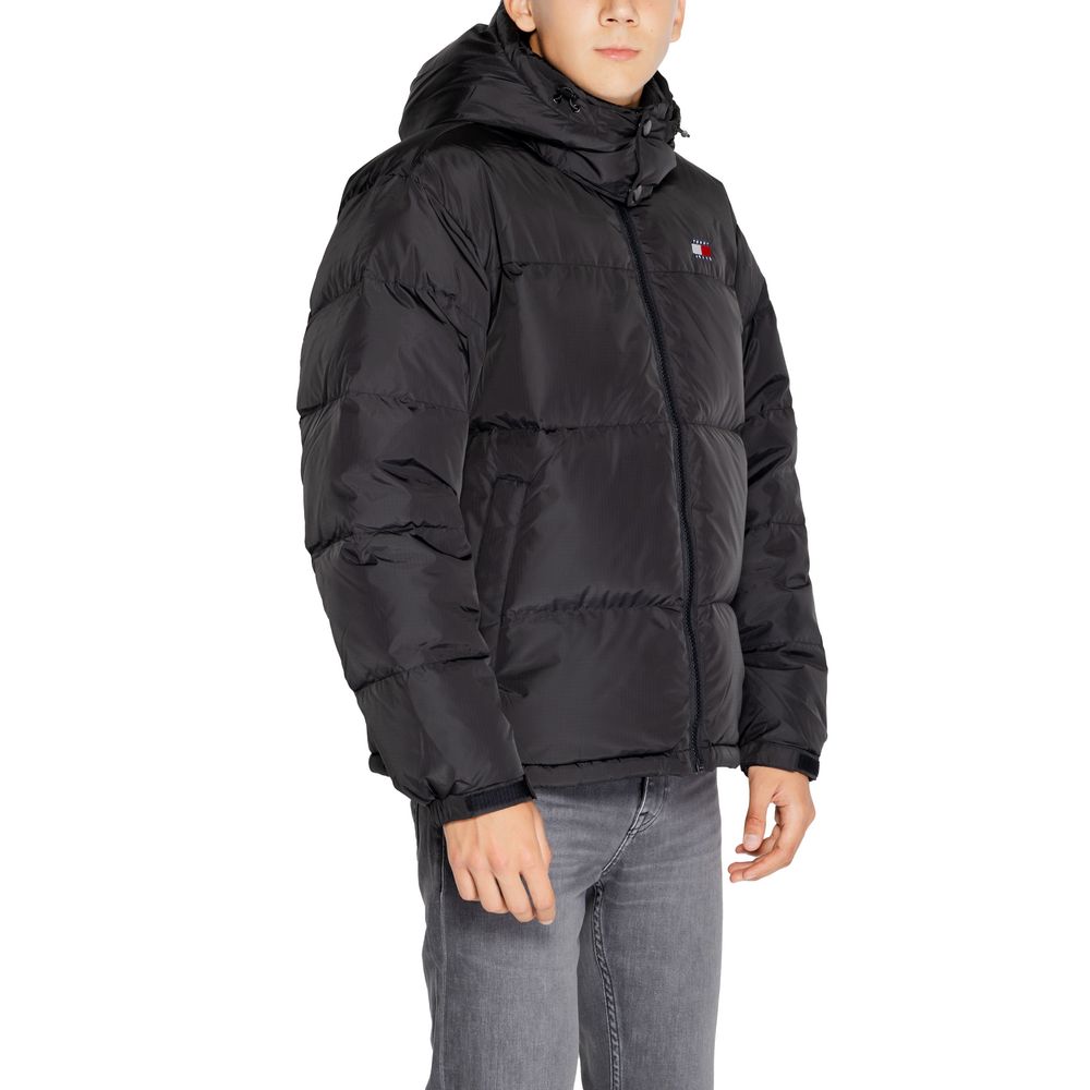 Tommy Hilfiger Jeans Black Recycled Polyester Jacket -   -  Tommy Hilfiger Jeans.