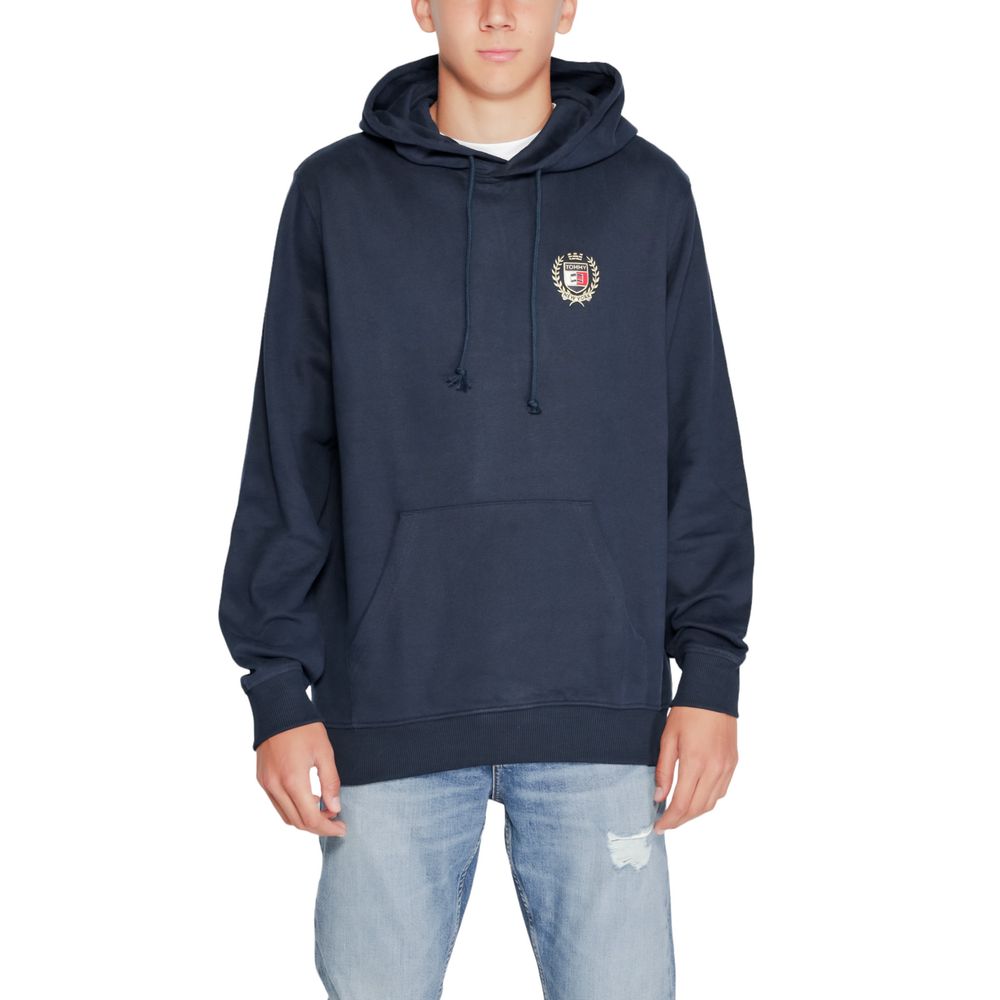 Tommy Hilfiger Jeans Blue Cotton Hoody -   -  Tommy Hilfiger Jeans.
