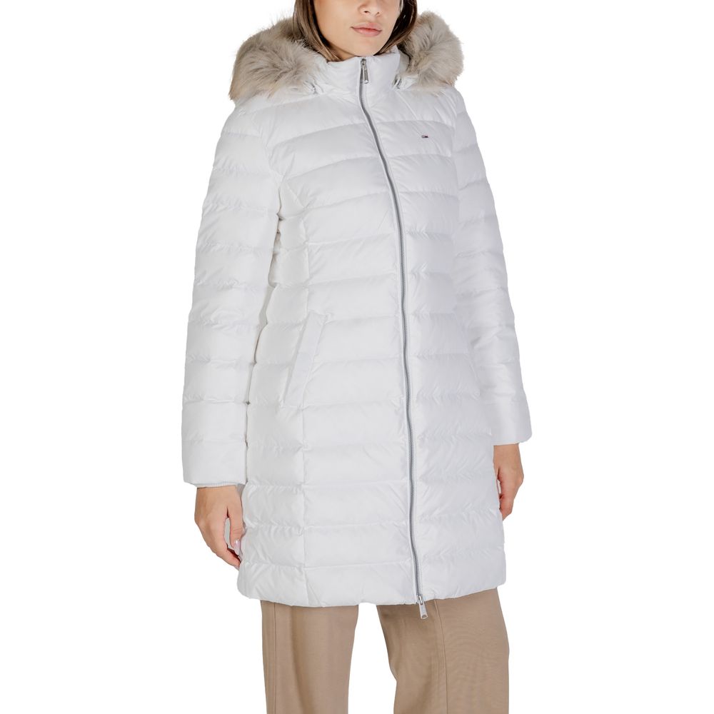 Tommy Hilfiger Jeans White Recycled Polyester Jackets & Coat -   -  Tommy Hilfiger Jeans.