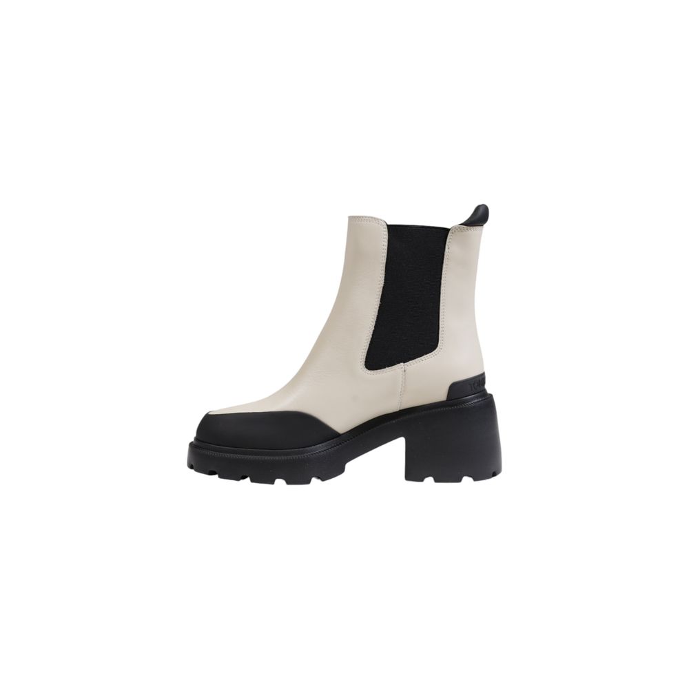 Tommy Hilfiger Jeans Beige Leather Ankle -   -  Tommy Hilfiger Jeans.
