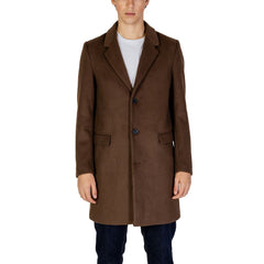 Antony Morato Brown Polyester Coat -   -  Antony Morato.