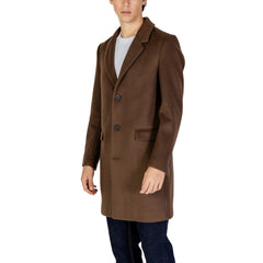 Antony Morato Brown Polyester Coat -   -  Antony Morato.