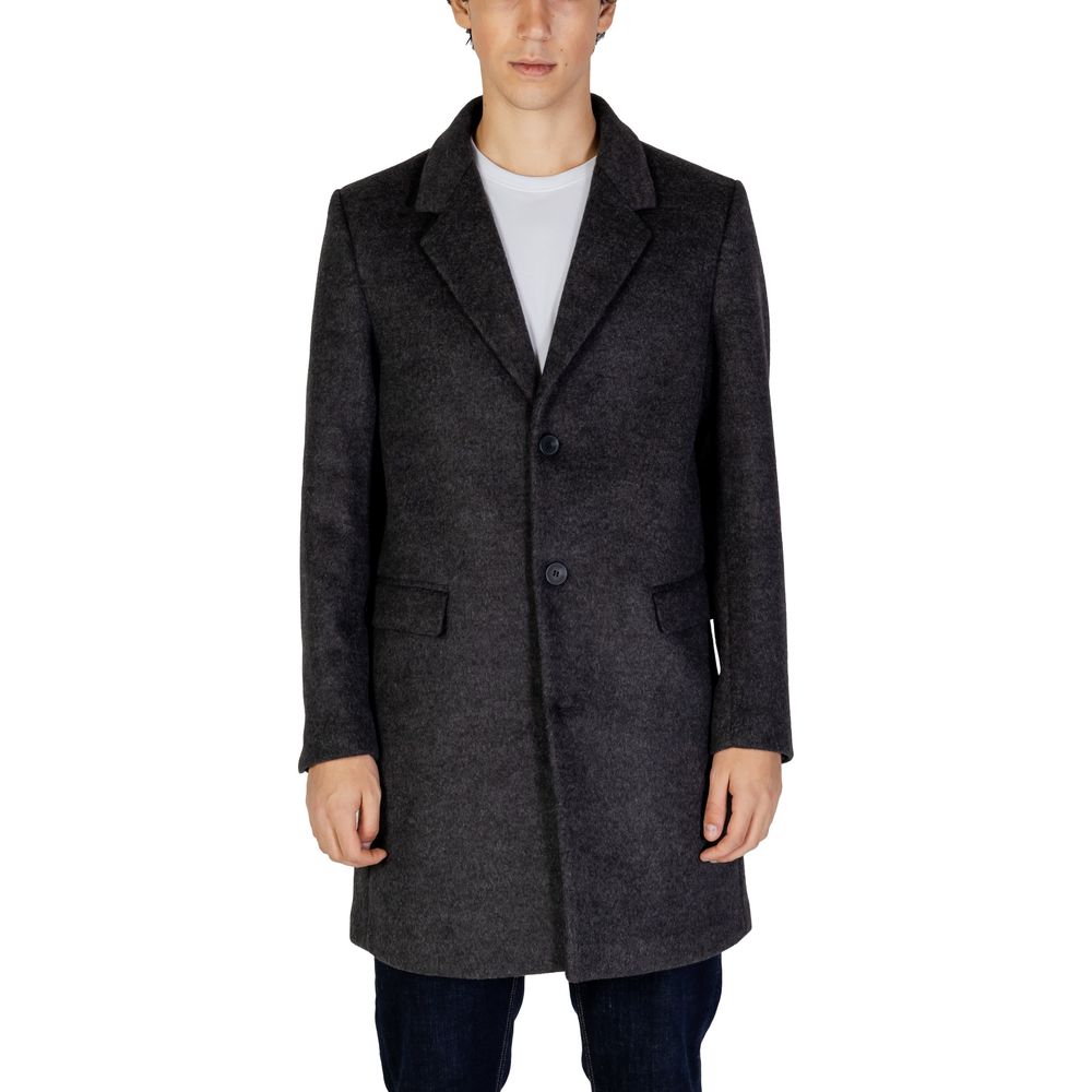 Antony Morato Gray Polyester Coat -   -  Antony Morato.