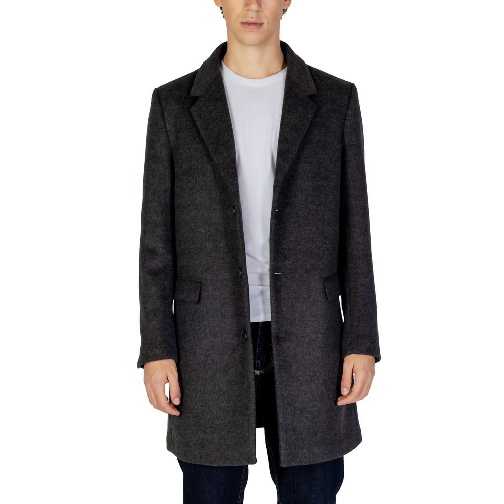 Antony Morato Gray Polyester Coat -   -  Antony Morato.