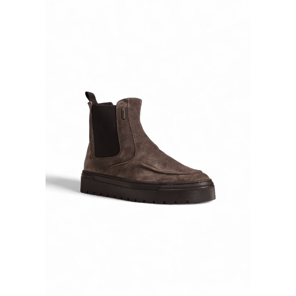Antony Morato Gray Suede Leather Boot -   -  Antony Morato.